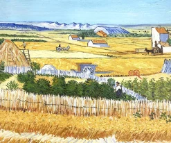 Cheap La Moisson à La Crau, avec Montmajour dans le Fond - Vincent Van Gogh Van Gogh