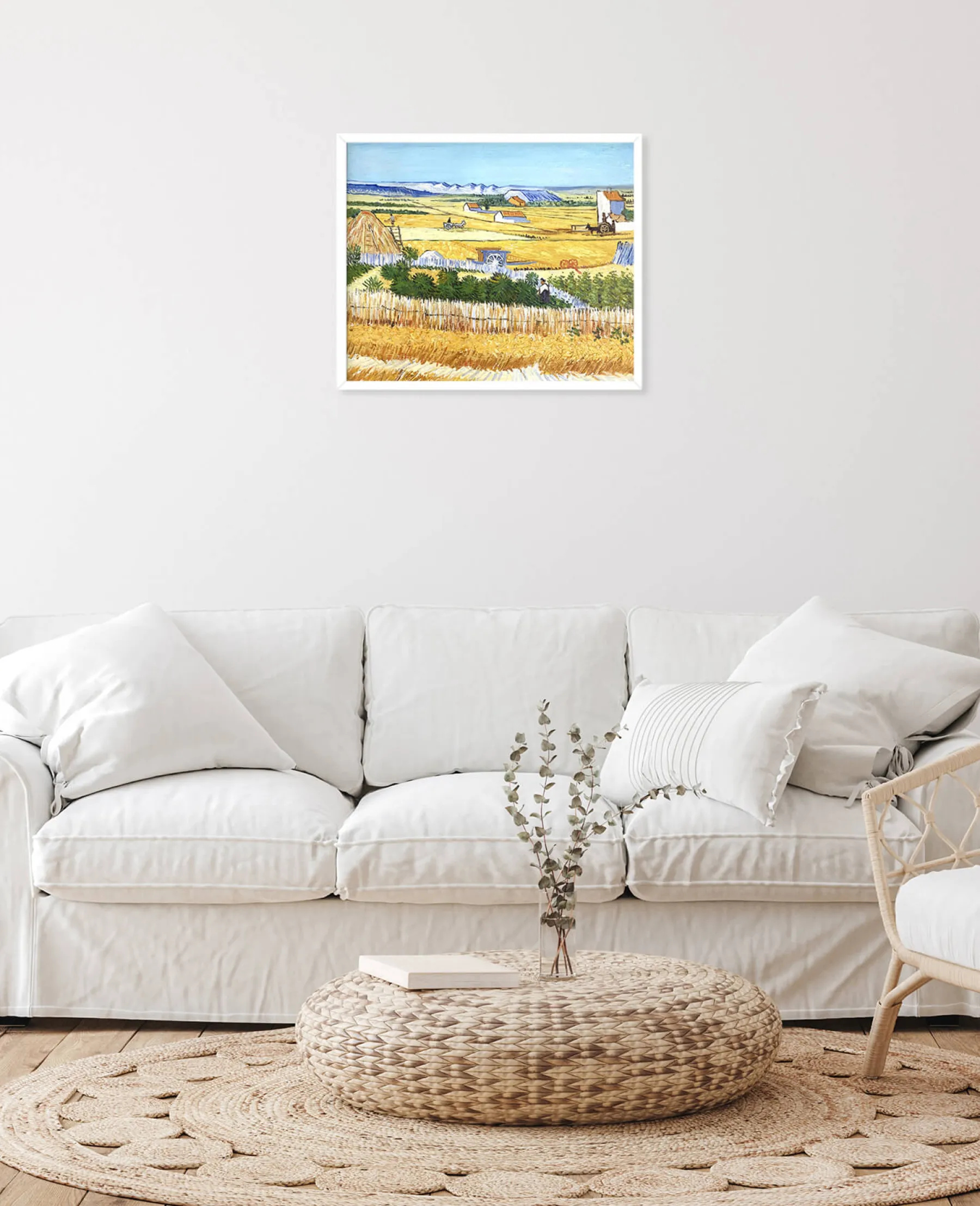 Cheap La Moisson à La Crau, avec Montmajour dans le Fond - Vincent Van Gogh Van Gogh
