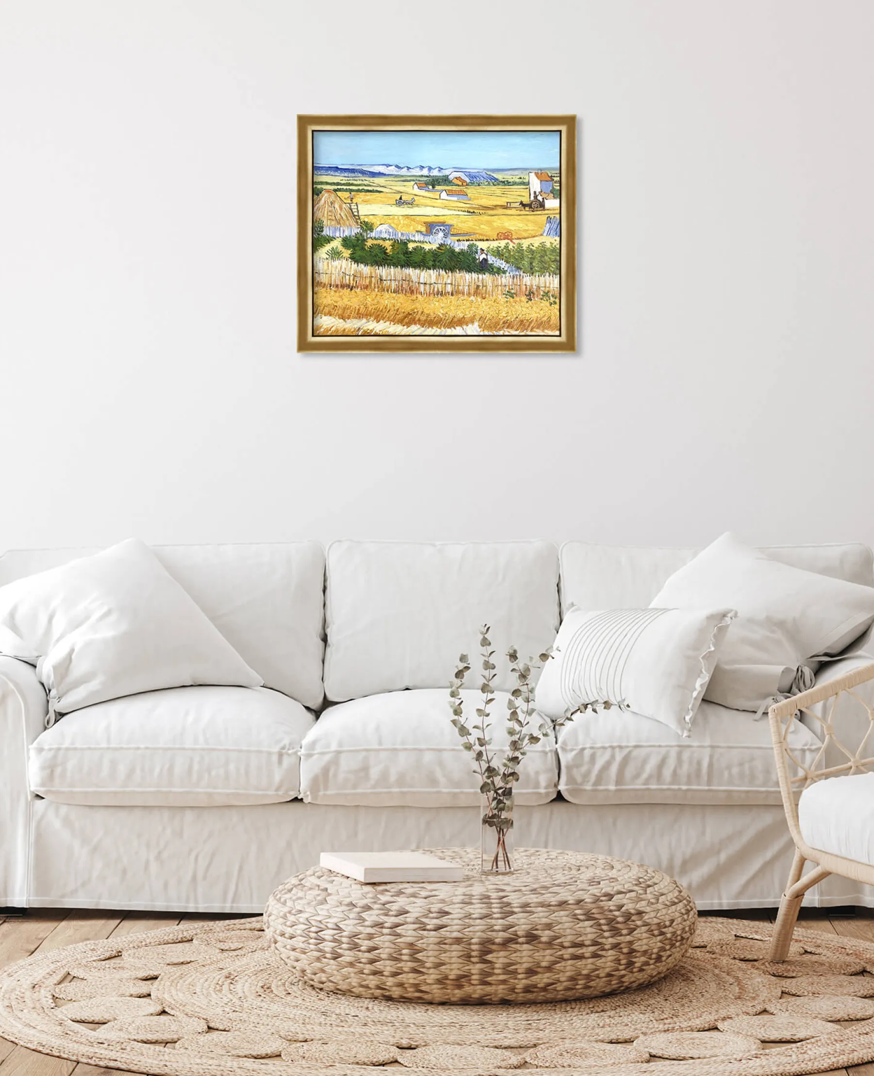 Cheap La Moisson à La Crau, avec Montmajour dans le Fond - Vincent Van Gogh Van Gogh