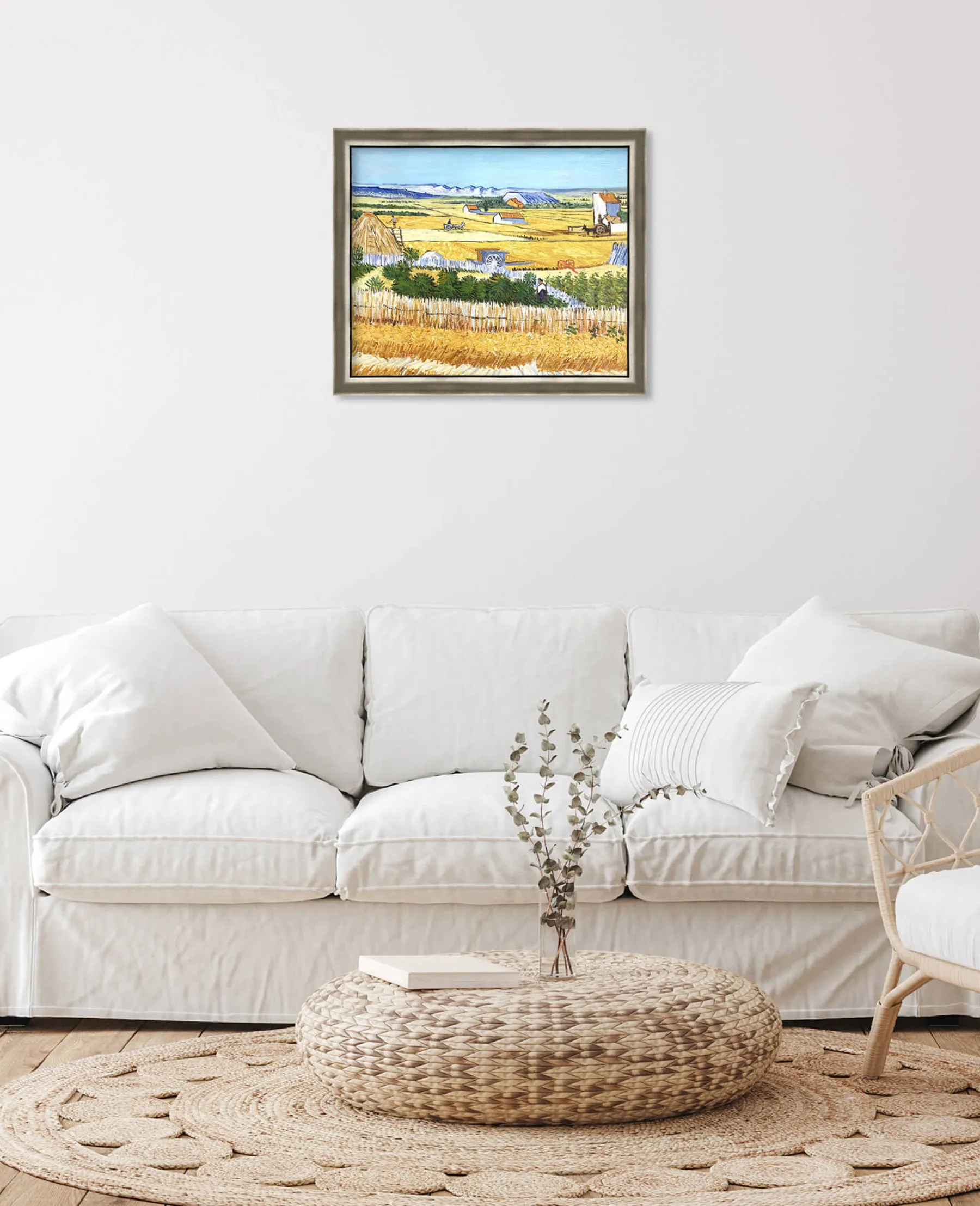 Cheap La Moisson à La Crau, avec Montmajour dans le Fond - Vincent Van Gogh Van Gogh