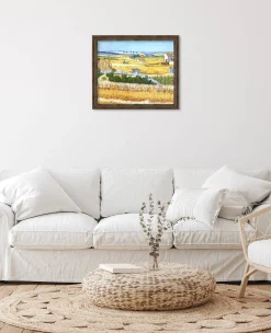 Cheap La Moisson à La Crau, avec Montmajour dans le Fond - Vincent Van Gogh Van Gogh