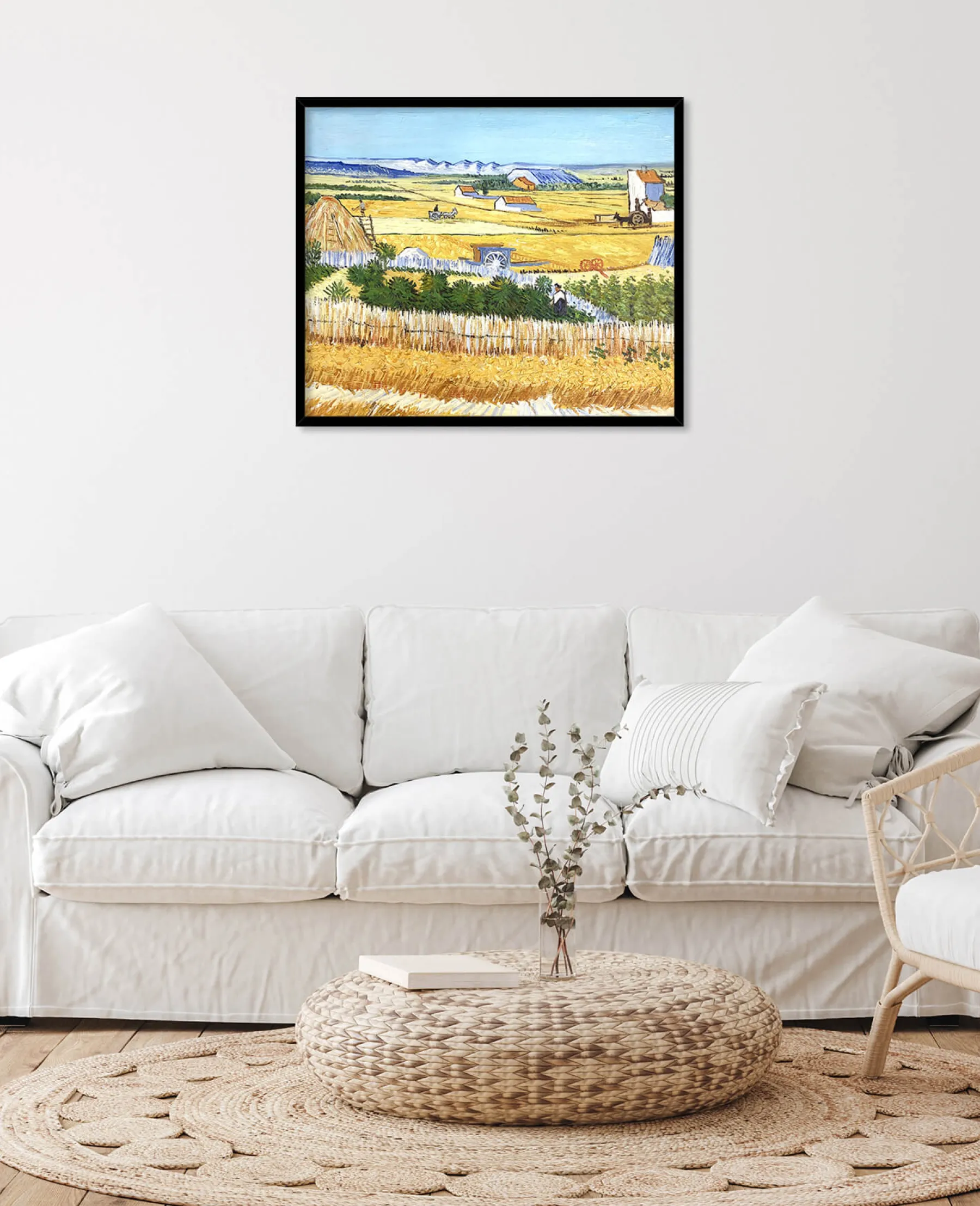 Cheap La Moisson à La Crau, avec Montmajour dans le Fond - Vincent Van Gogh Van Gogh