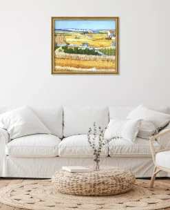 Cheap La Moisson à La Crau, avec Montmajour dans le Fond - Vincent Van Gogh Van Gogh