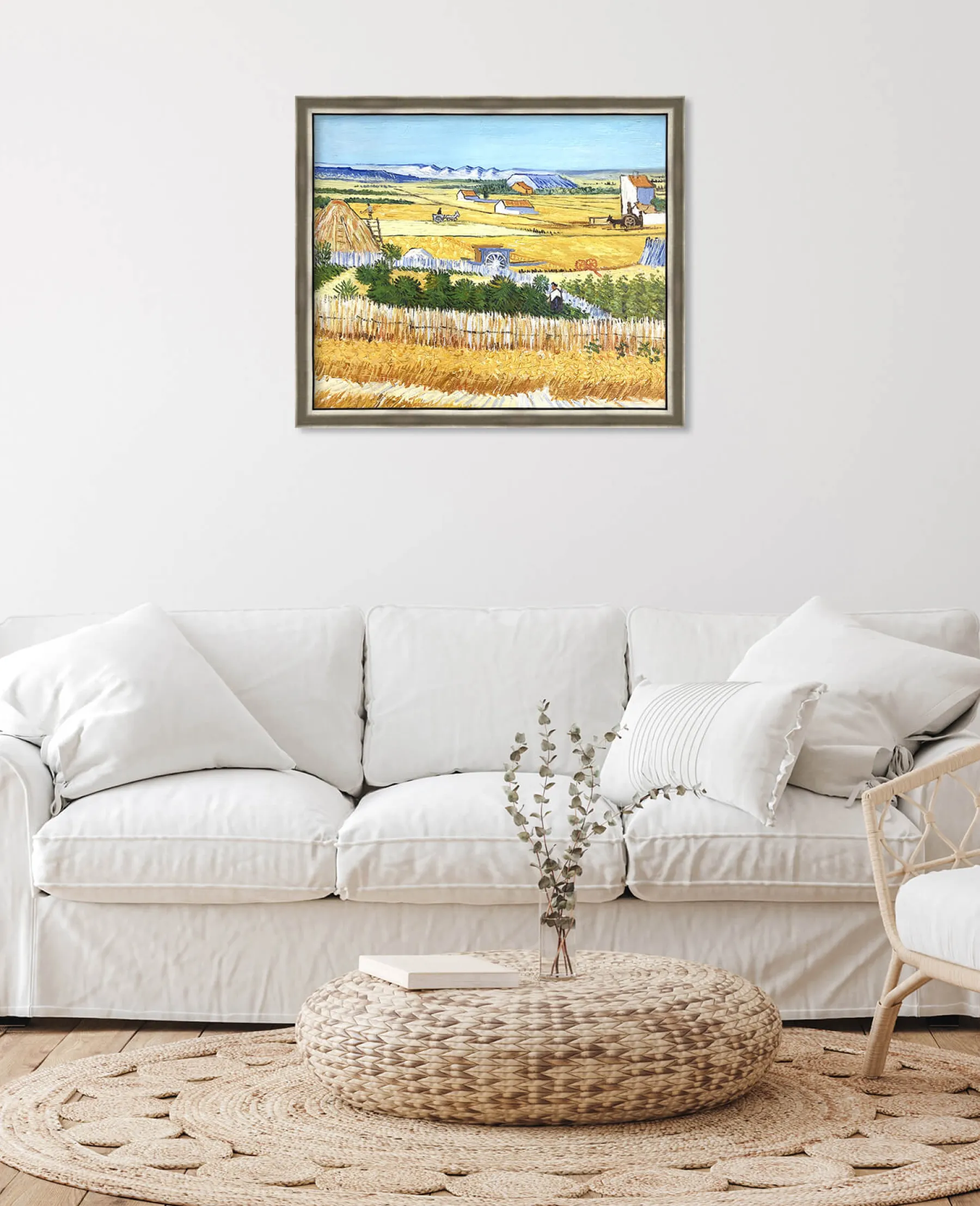 Cheap La Moisson à La Crau, avec Montmajour dans le Fond - Vincent Van Gogh Van Gogh