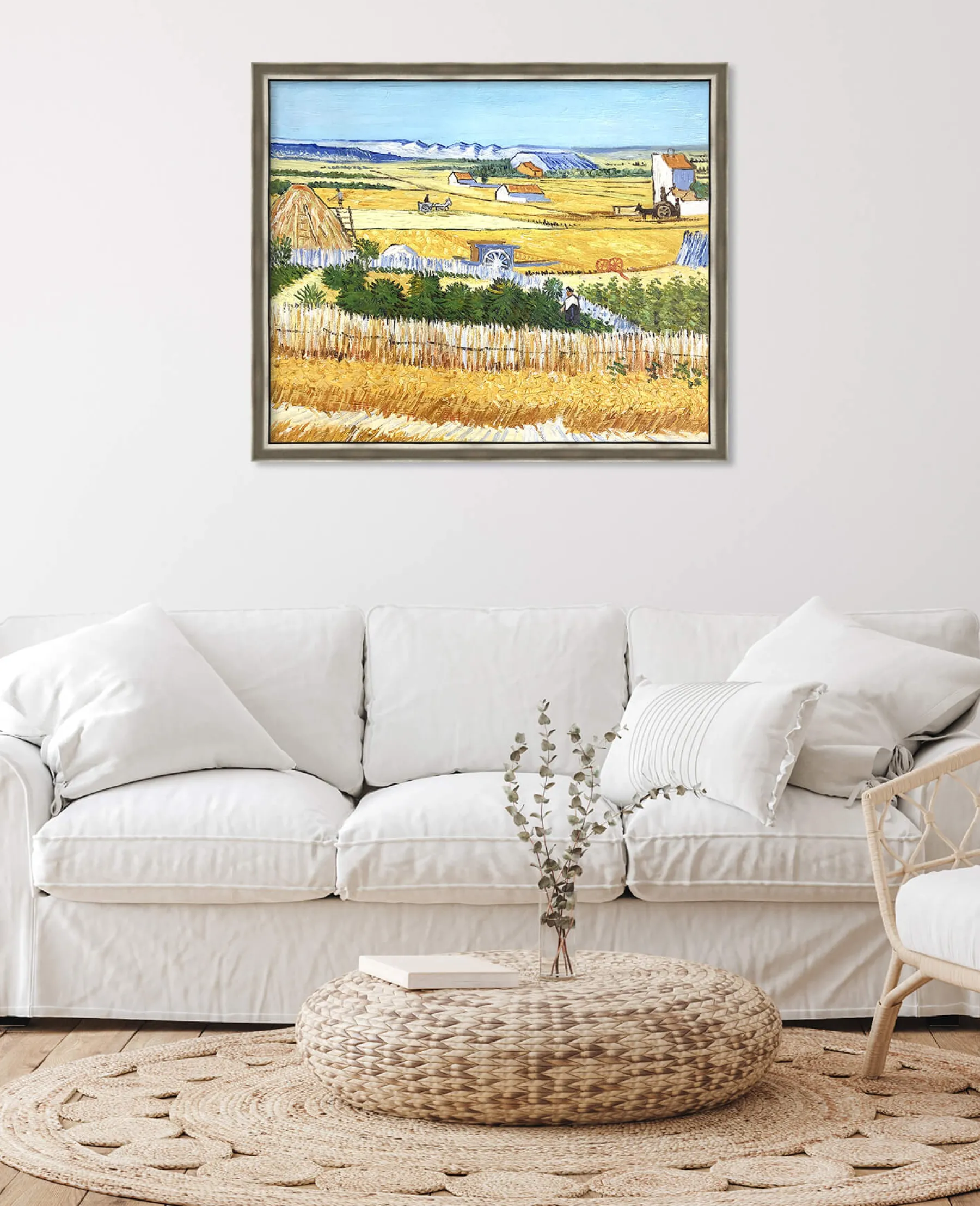 Cheap La Moisson à La Crau, avec Montmajour dans le Fond - Vincent Van Gogh Van Gogh