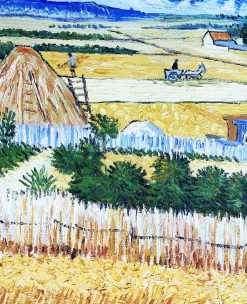 Cheap La Moisson à La Crau, avec Montmajour dans le Fond - Vincent Van Gogh Van Gogh