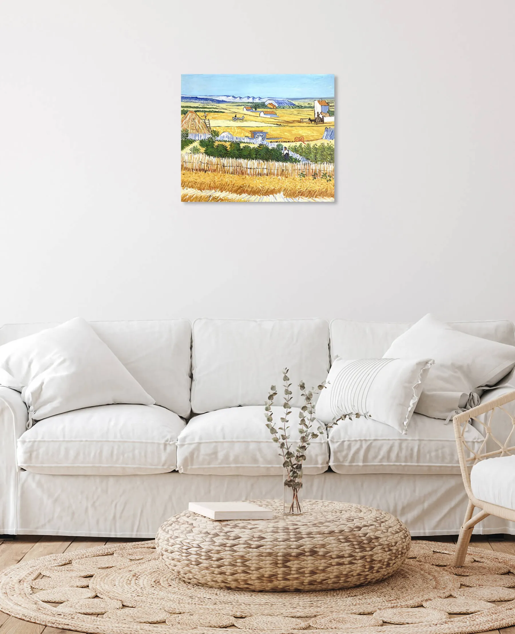 Cheap La Moisson à La Crau, avec Montmajour dans le Fond - Vincent Van Gogh Van Gogh