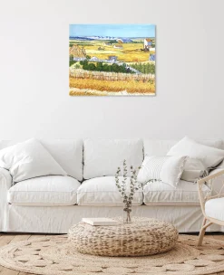Cheap La Moisson à La Crau, avec Montmajour dans le Fond - Vincent Van Gogh Van Gogh