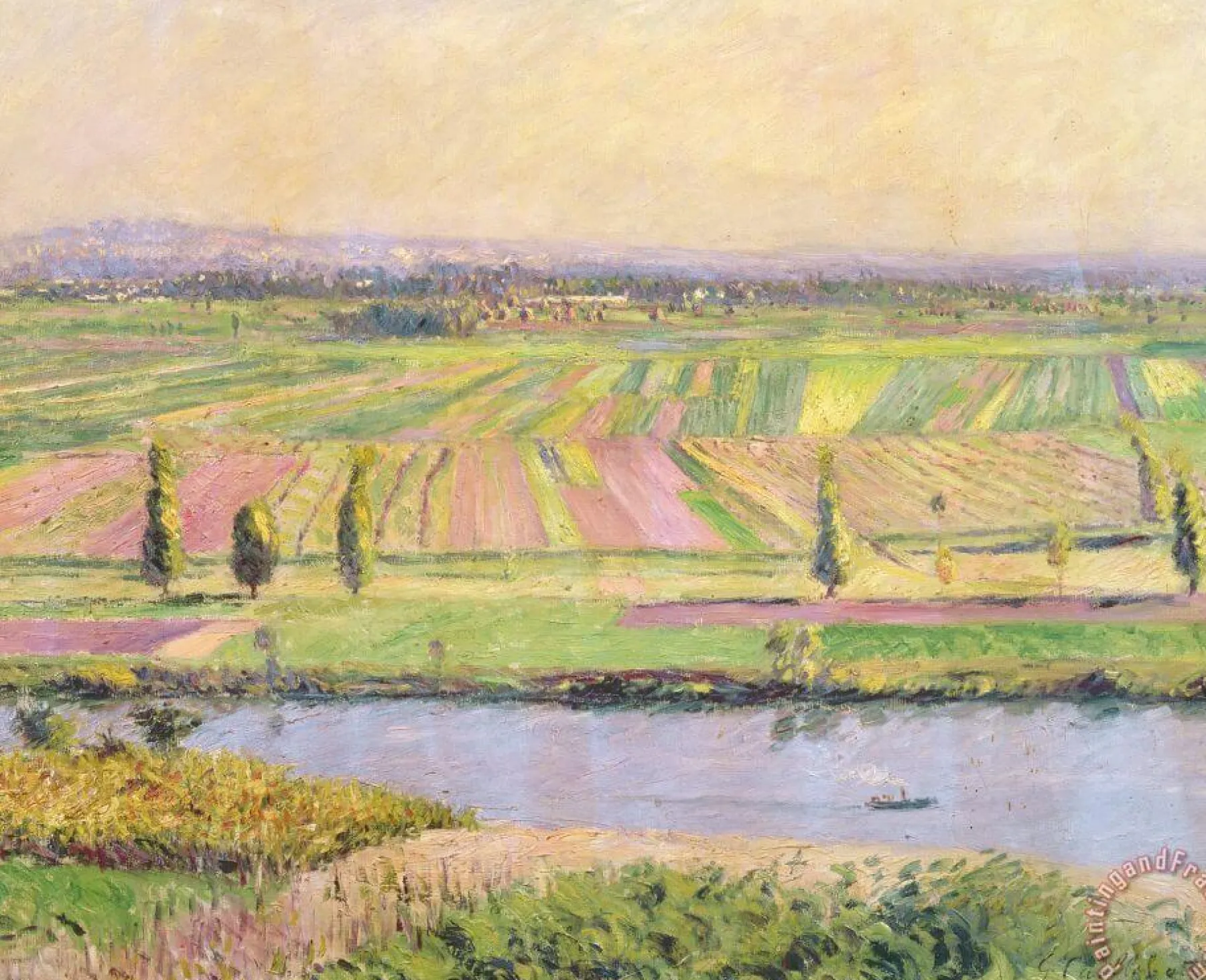 Outlet La Plaine de Gennevilliers vue des coteaux d'Argenteuil - Gustave Caillebotte Caillebotte