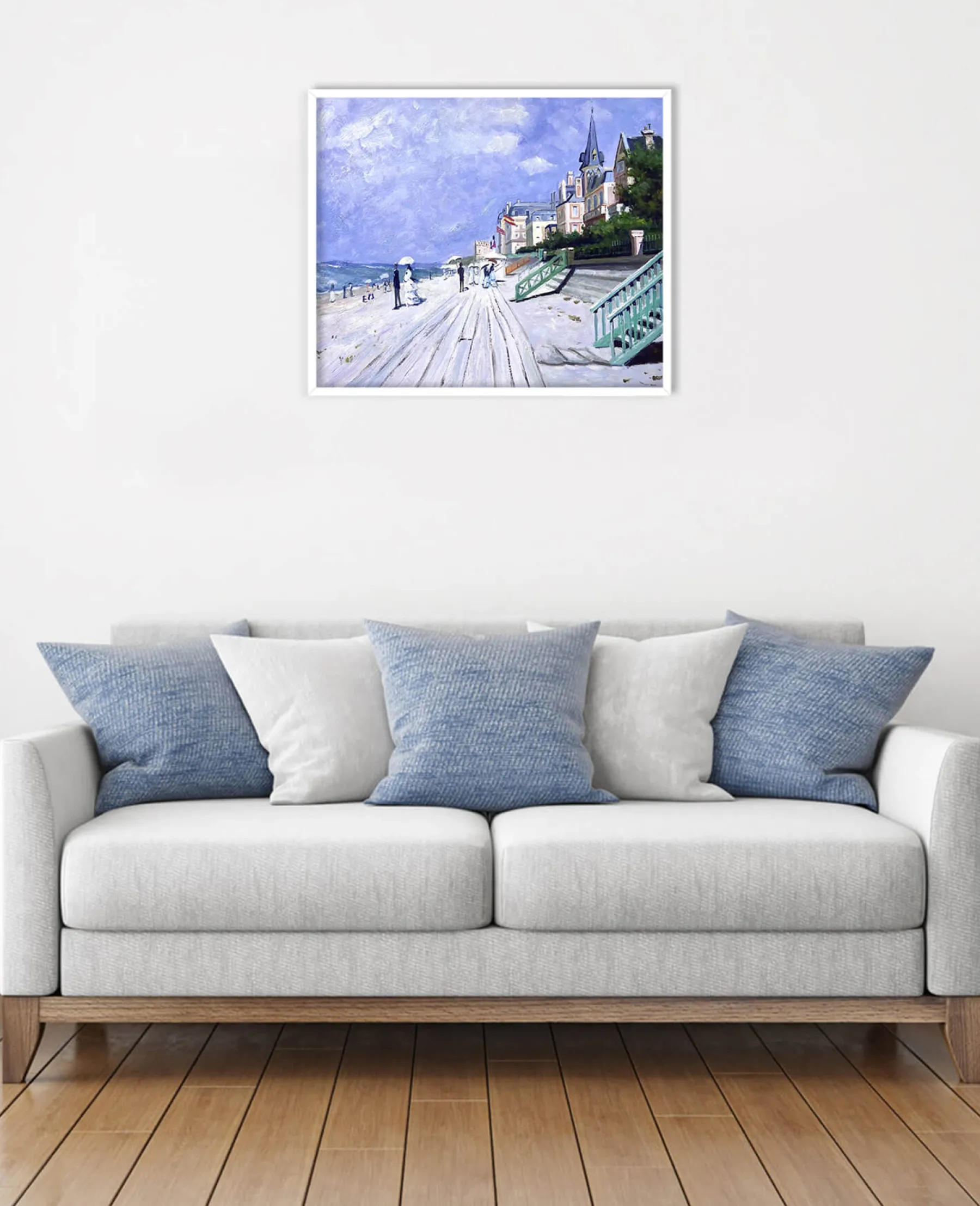 Sale La promenade à Trouville - Claude Monet Monet