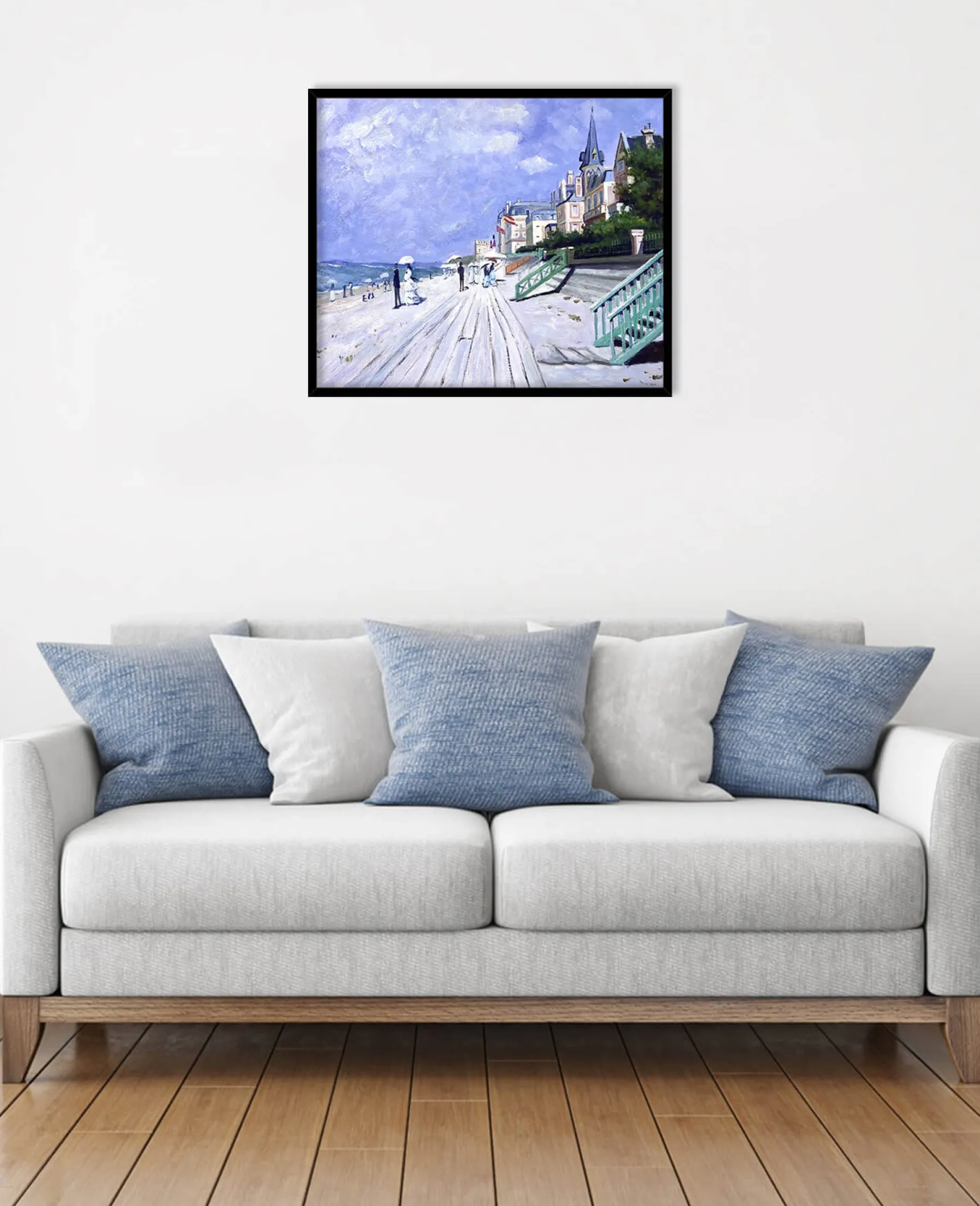 Sale La promenade à Trouville - Claude Monet Monet