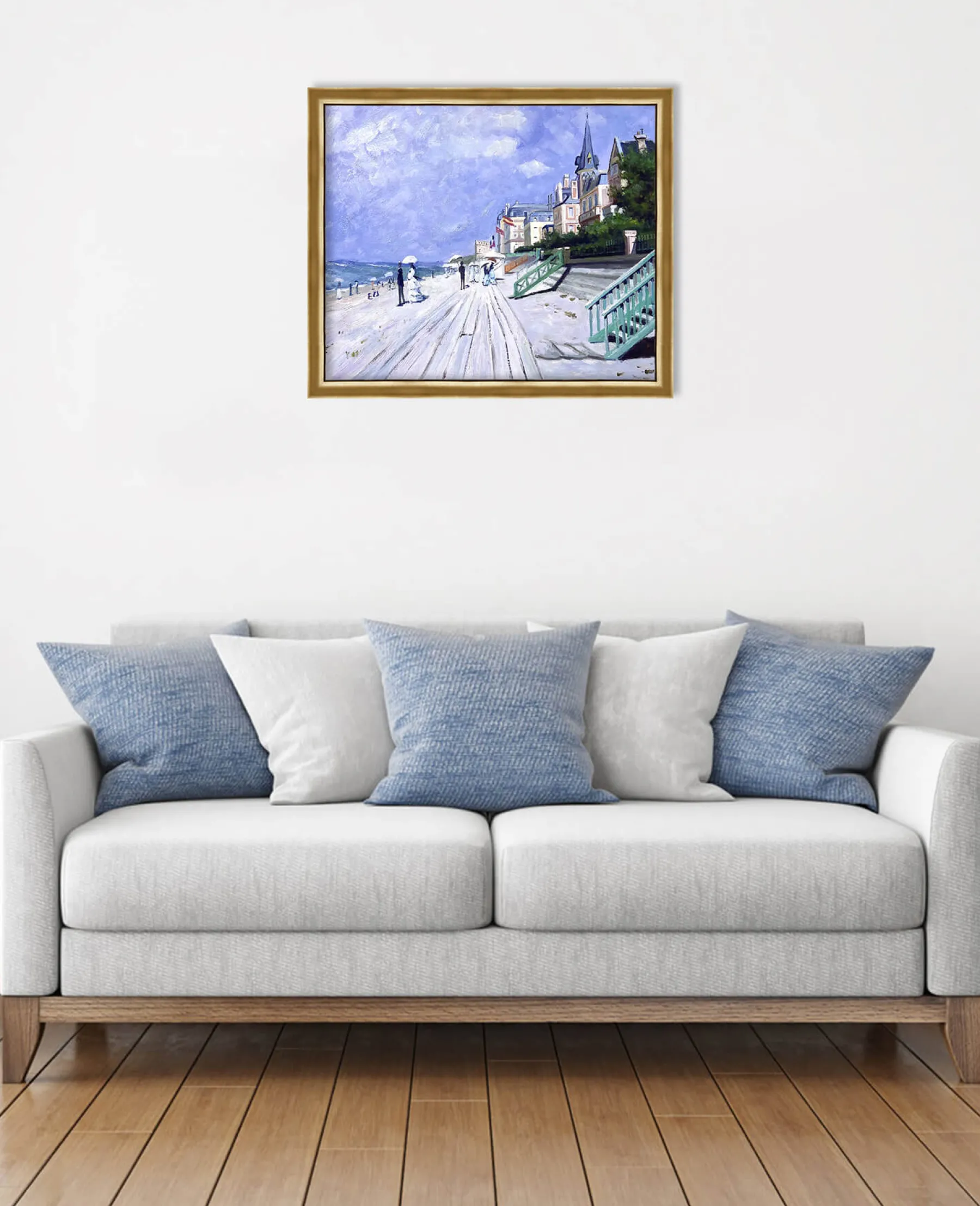 Sale La promenade à Trouville - Claude Monet Monet