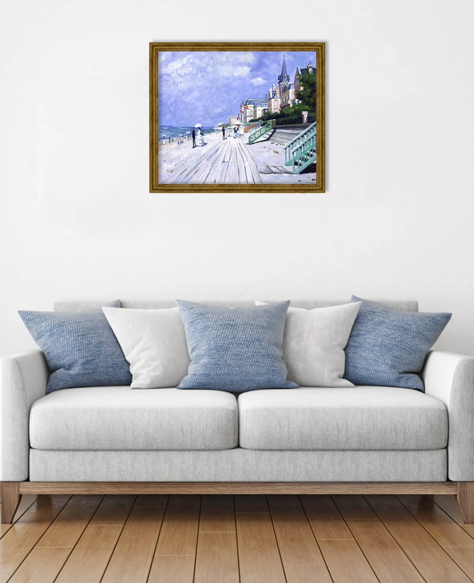 Sale La promenade à Trouville - Claude Monet Monet