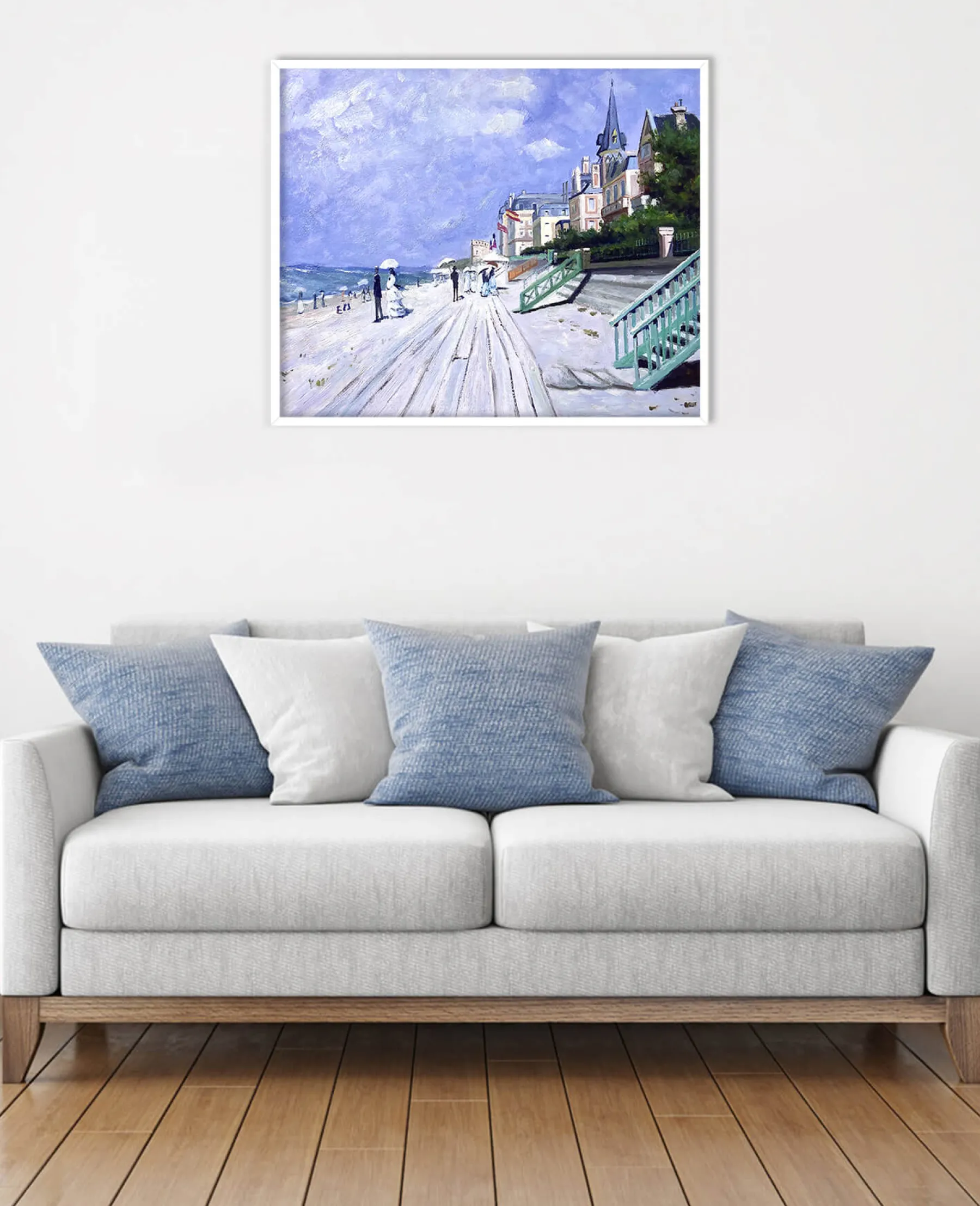 Sale La promenade à Trouville - Claude Monet Monet