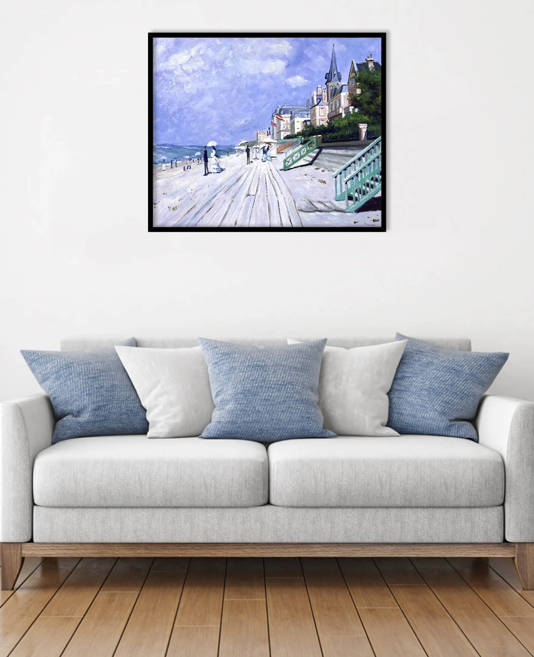 Sale La promenade à Trouville - Claude Monet Monet