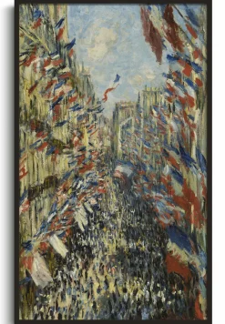 New La Rue Montorgueil à Paris - Claude Monet Monet