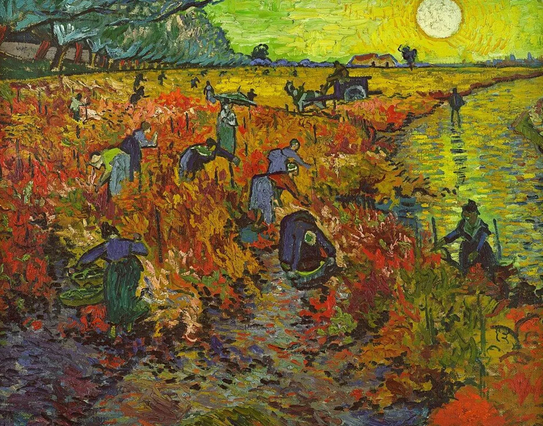 Cheap La Vigne rouge - Vincent Van Gogh Van Gogh