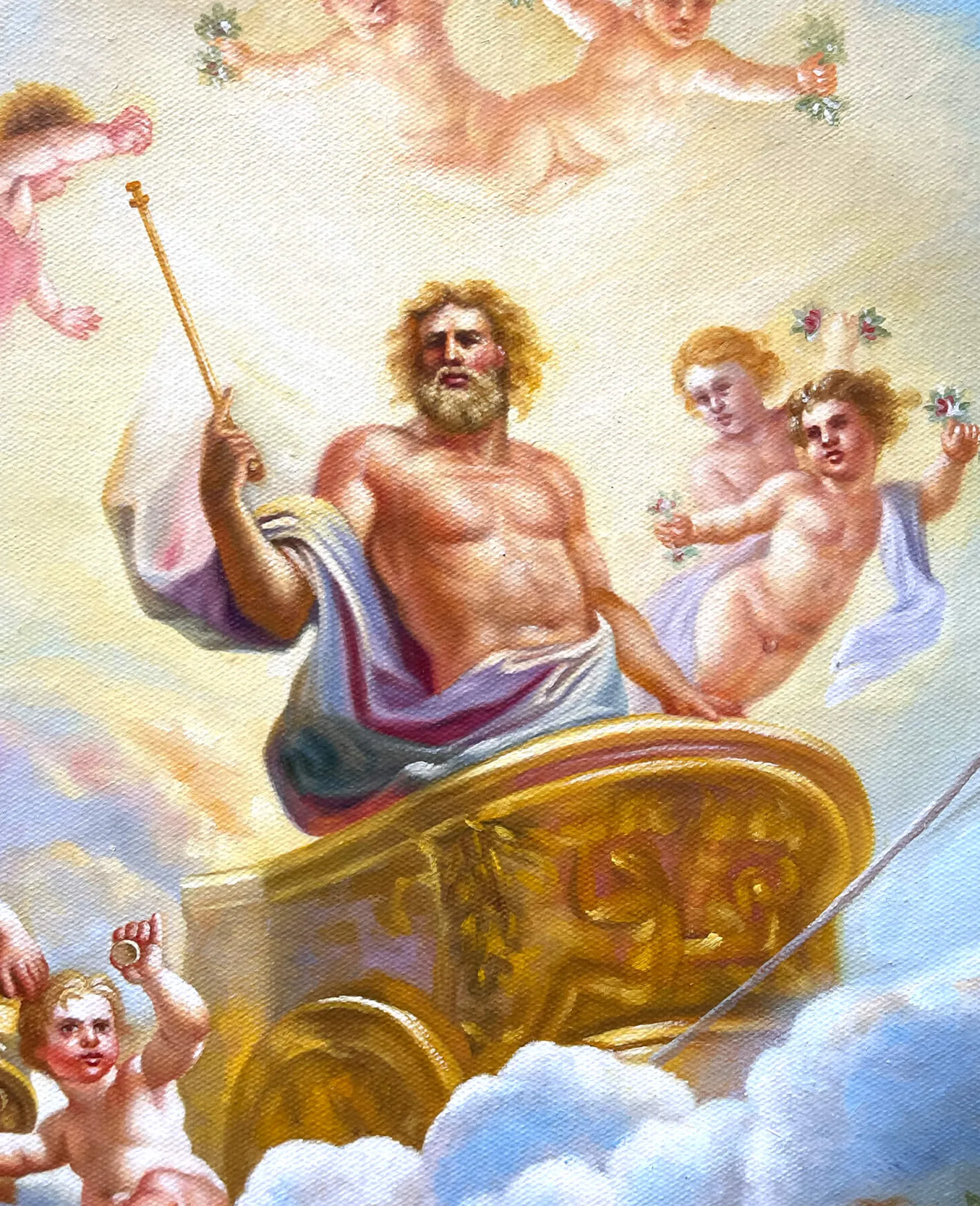 Clearance Le char de Jupiter entre la Justice et la Piété - Noël-Nicolas Coypel Coypel