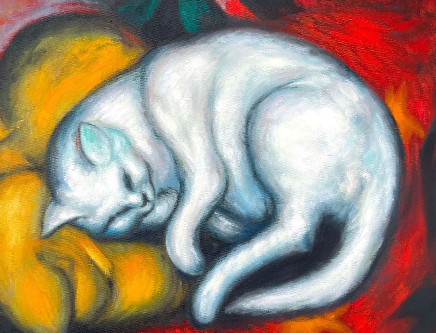 Hot Le chat blanc – Franz Marc Franz Marc