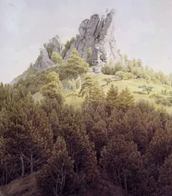 Store Le Feldstein près de Rathen sur l'Elbe - Caspar David Friedrich Friedrich