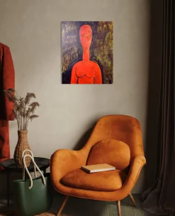 Fashion Le grand buste rouge - Amedeo Modigliani Modigliani