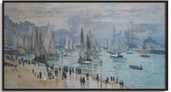Hot Le Havre, bateaux de pêche sortant du port - Claude Monet Monet