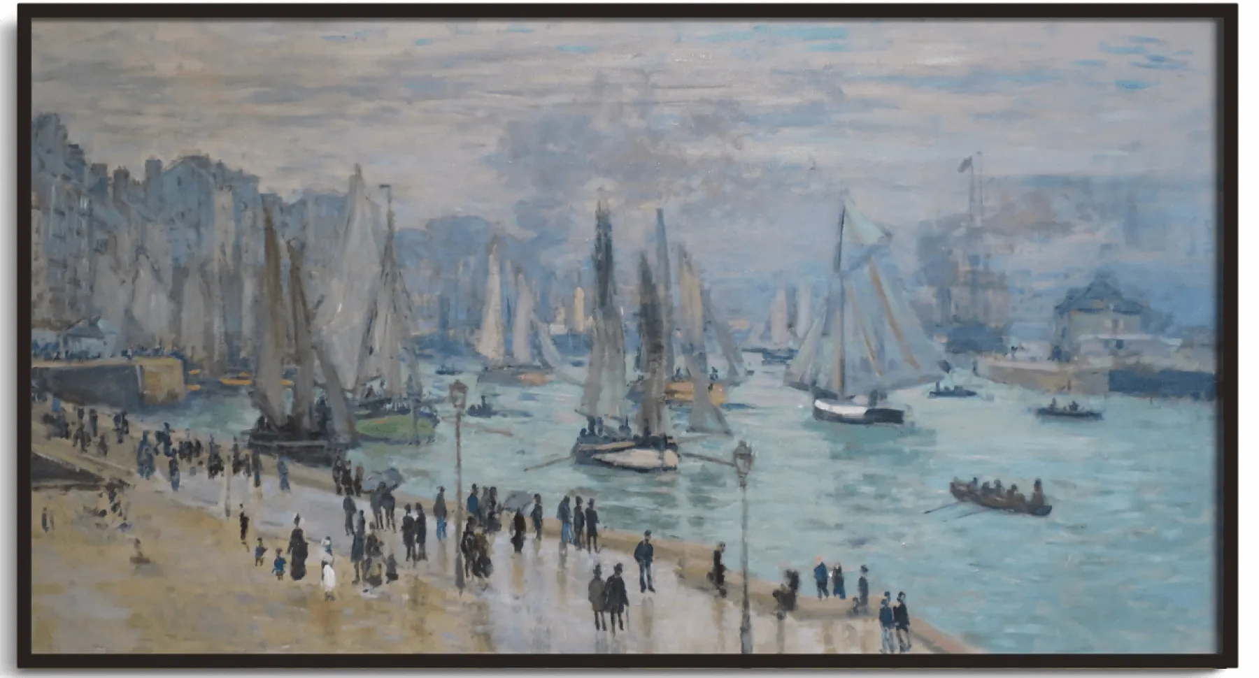 Hot Le Havre, bateaux de pêche sortant du port - Claude Monet Monet