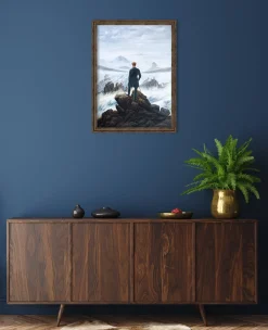Store Le Voyageur contemplant une mer de nuages - Caspar David Friedrich Friedrich