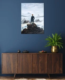 Store Le Voyageur contemplant une mer de nuages - Caspar David Friedrich Friedrich