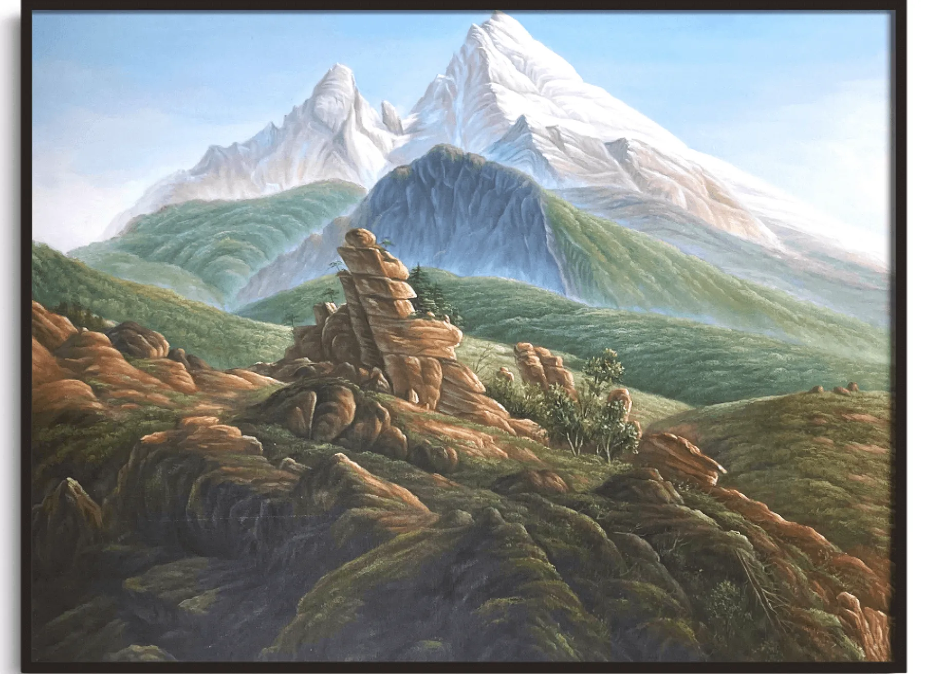 Hot Le Watzmann - Caspar David Friedrich Friedrich
