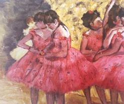 Fashion Les danseuses roses, avant le ballet - Edgar Degas Degas