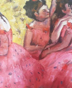 Fashion Les danseuses roses, avant le ballet - Edgar Degas Degas