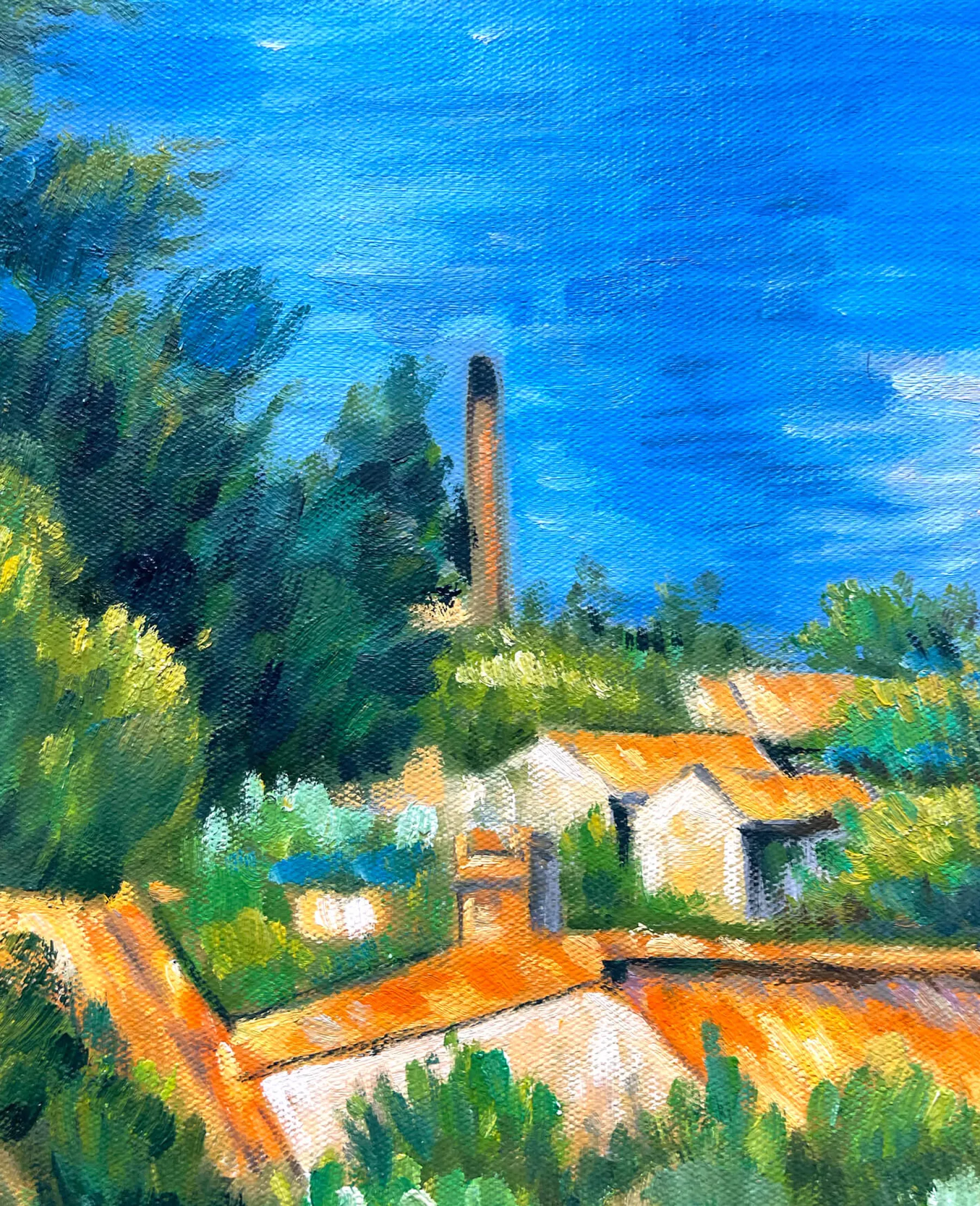 Hot L’Estaque aux toits rouges – Paul Cézanne Cézanne