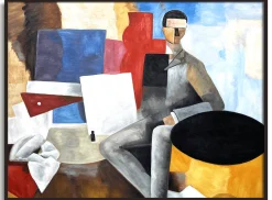 Store L'Homme assis - Roger de La Fresnaye De La Fresnaye