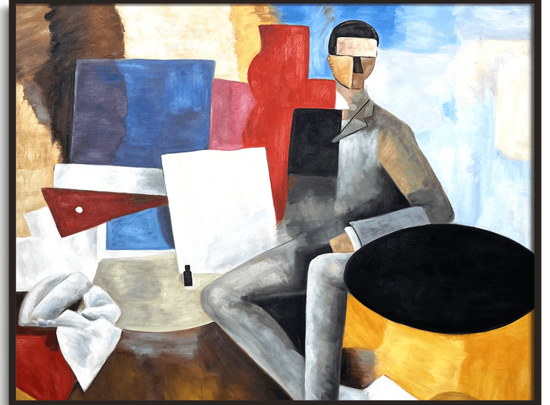 Store L'Homme assis - Roger de La Fresnaye De La Fresnaye