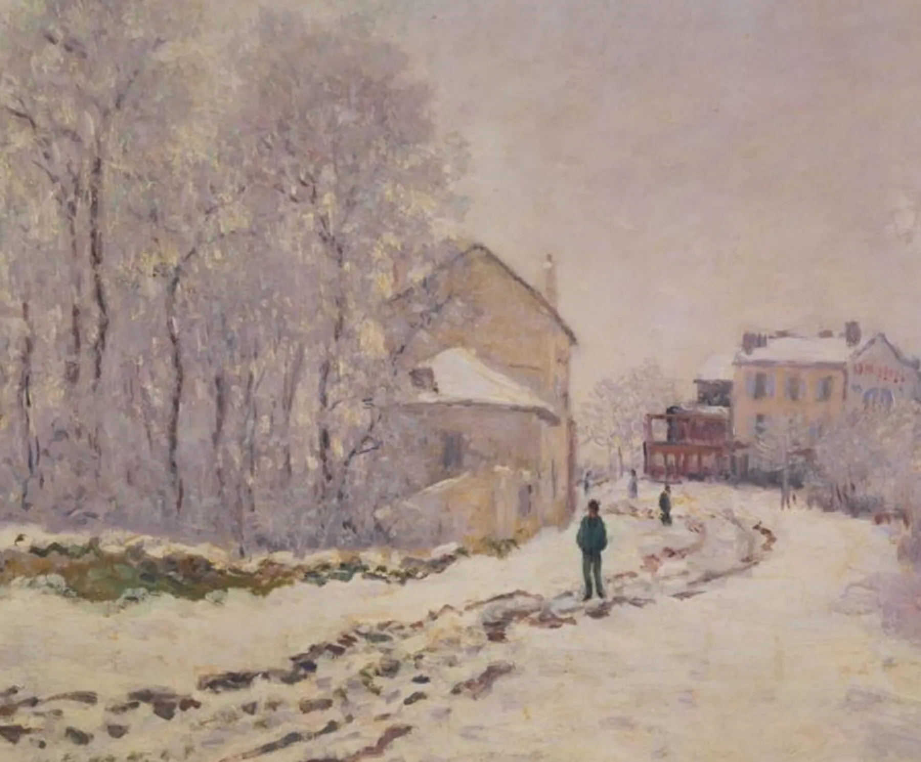Cheap Neige à argenteuil - Claude Monet Monet