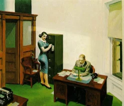 Clearance Office at Night - Edward Hopper Hopper