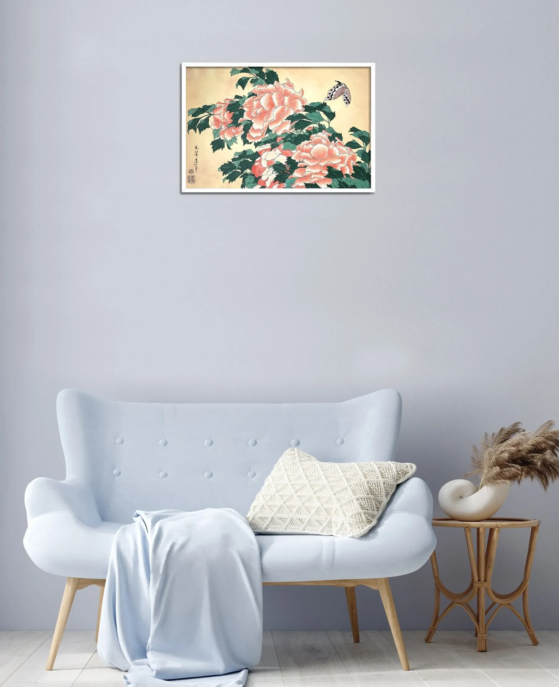 Fashion Pivoines et papillons - Hokusai Hokusai