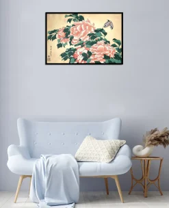 Fashion Pivoines et papillons - Hokusai Hokusai