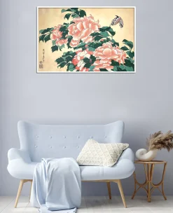 Fashion Pivoines et papillons - Hokusai Hokusai
