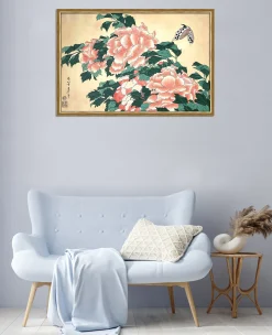 Fashion Pivoines et papillons - Hokusai Hokusai