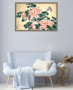 Fashion Pivoines et papillons - Hokusai Hokusai