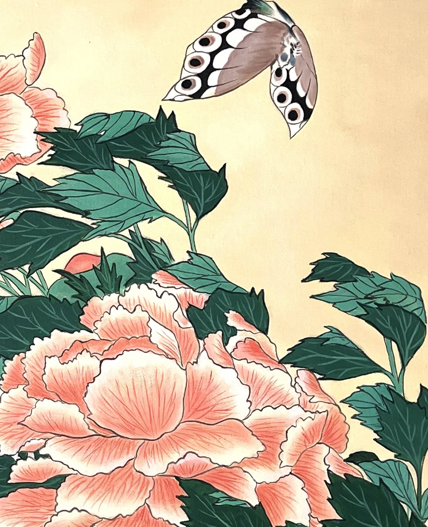 Fashion Pivoines et papillons - Hokusai Hokusai