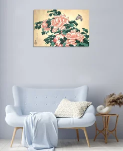 Fashion Pivoines et papillons - Hokusai Hokusai