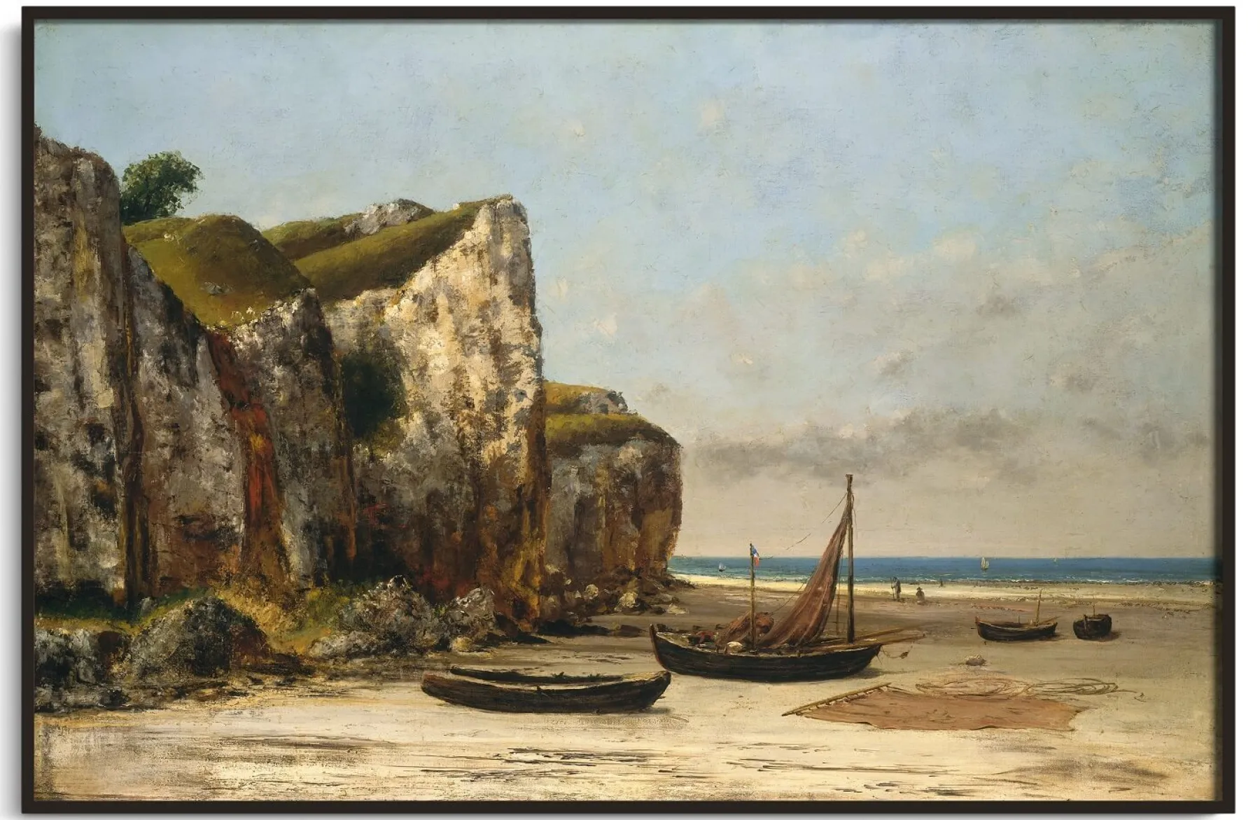 Online Plage à Étretat, Normandie - Gustave Courbet Courbet
