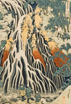 Clearance Pèlerins à la cascade de Kirifuri sur le mont Kurokami dans la province de Shimotsuke - Hokusai Hokusai
