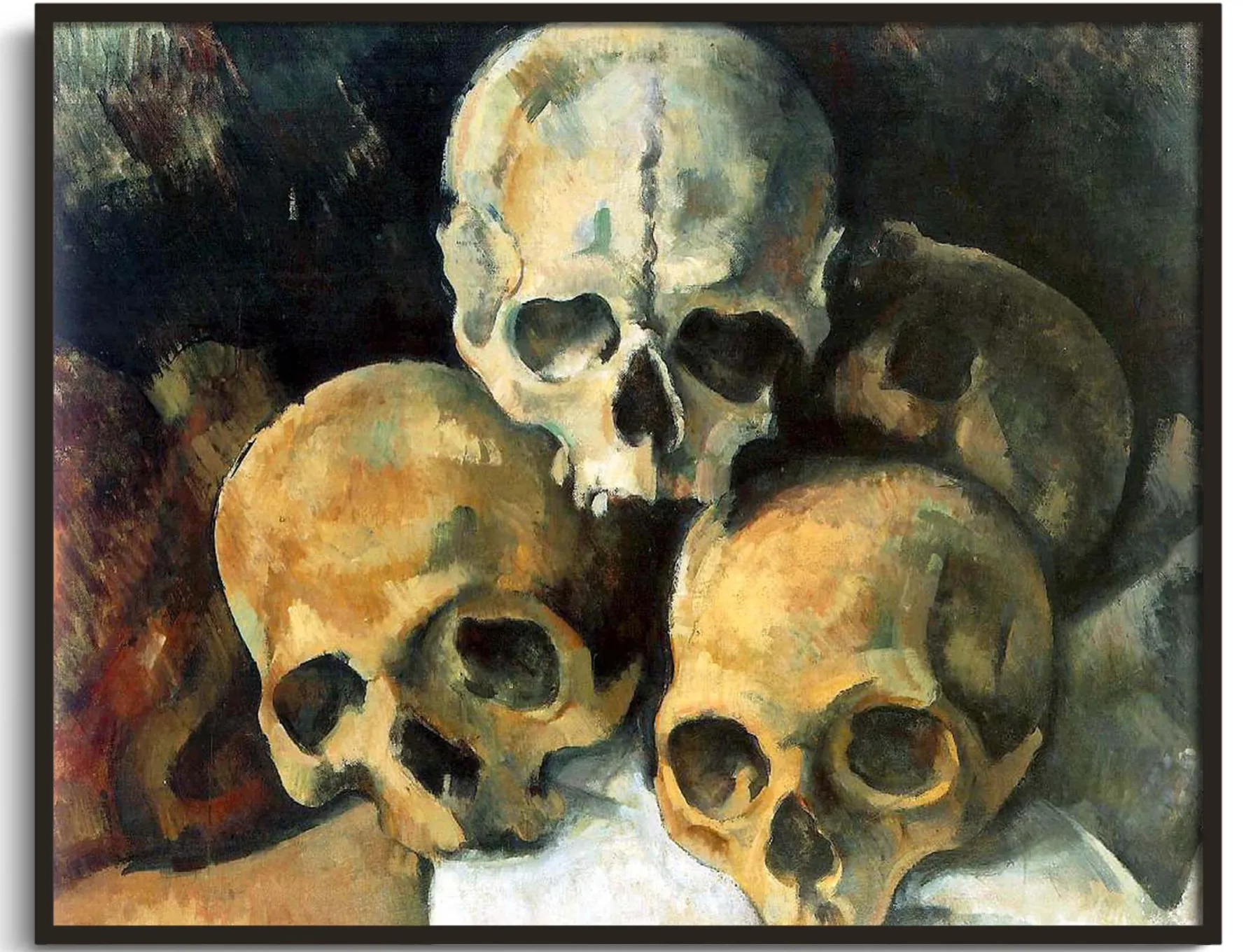 Store Pyramide de crânes - Paul Cézanne Cézanne