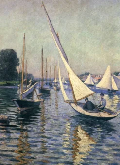 Cheap Régates à Argenteuil - Gustave Caillebotte Caillebotte
