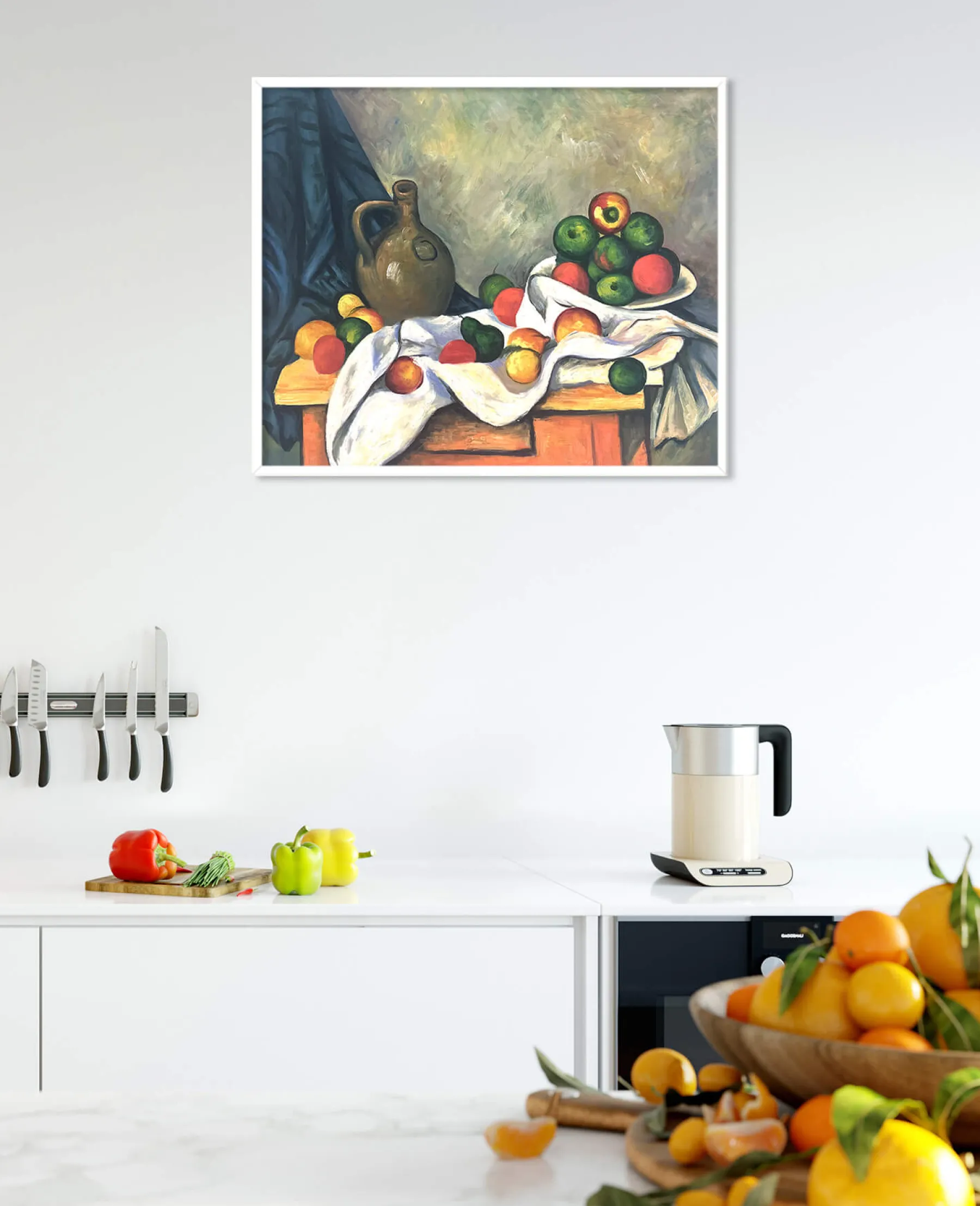 Sale Rideau, Cruchon et Compotier - Paul Cézanne Cézanne