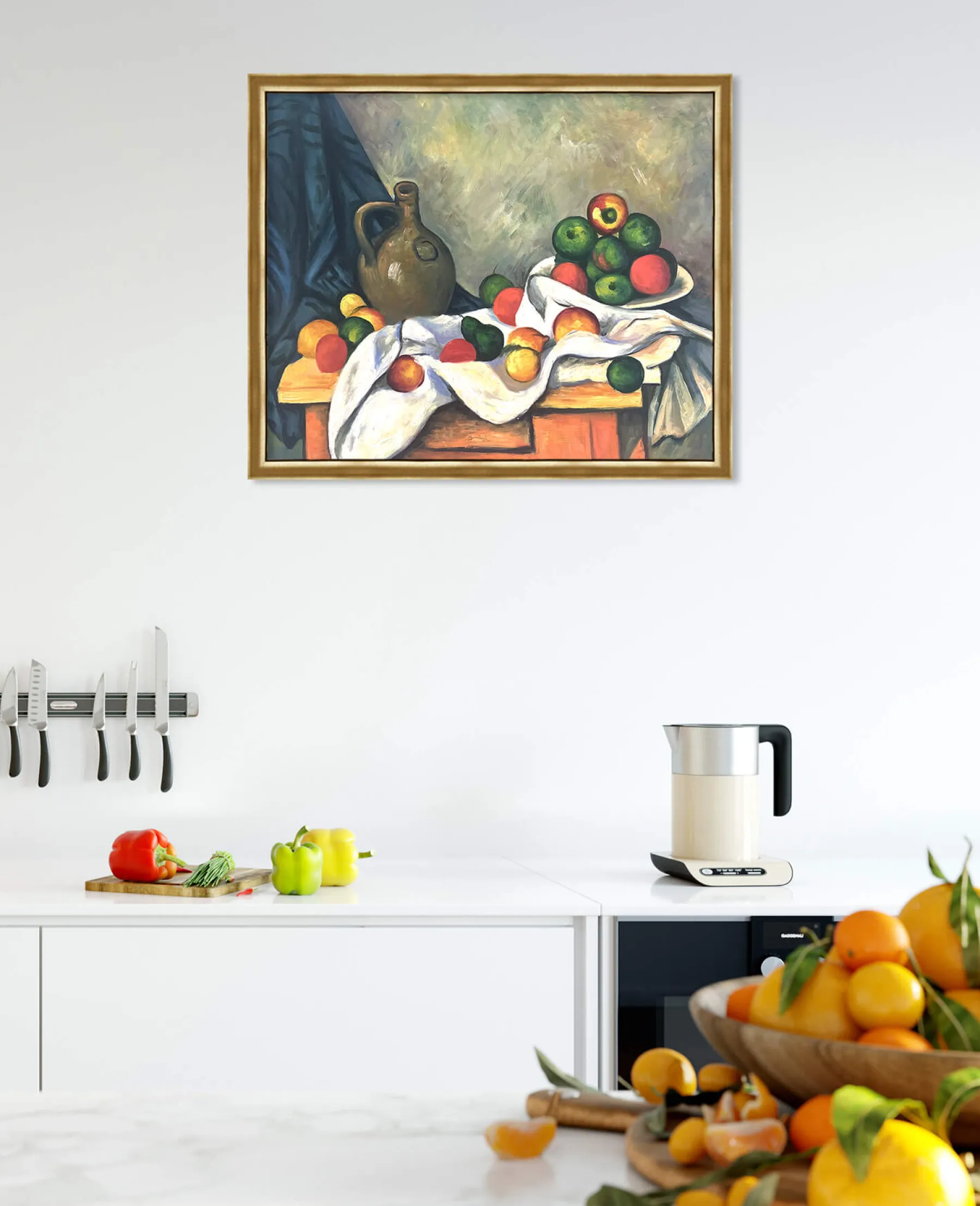 Sale Rideau, Cruchon et Compotier - Paul Cézanne Cézanne